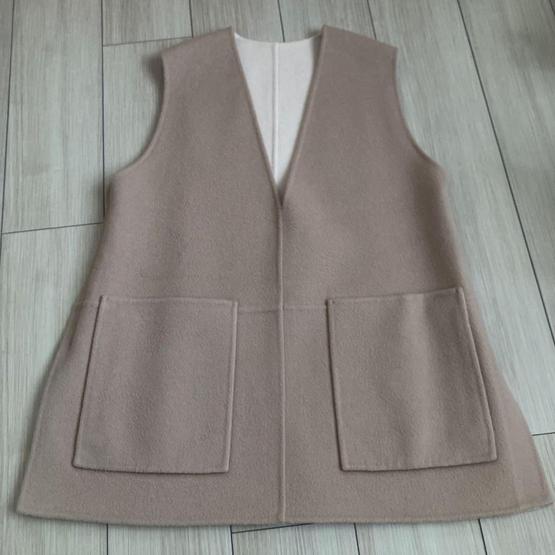 ドゥロワー drawer ウールリバーコンビベスト リバーシブル　36
