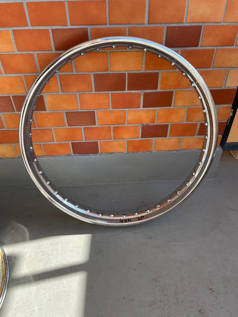 21インチリム　21x1.85 Hリム　ショベル　パン　ナックル　ハーレー