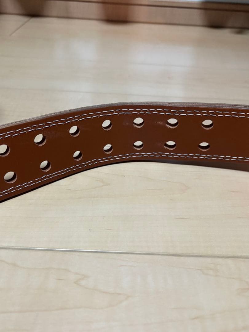 GOLD'S GYM レザーパワーベルト Mサイズ