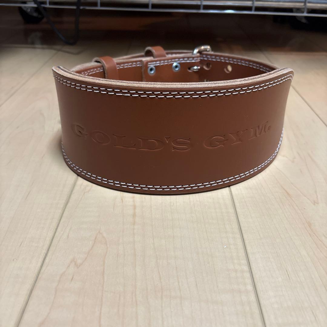 GOLD'S GYM レザーパワーベルト Mサイズ
