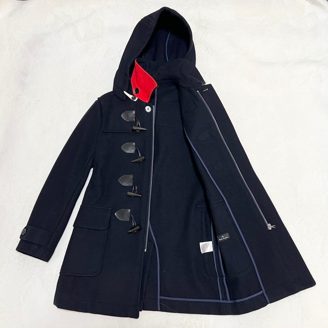 【美品】ポールスミス ダッフルコート ネイビー フード着脱可 メンズ サイズM