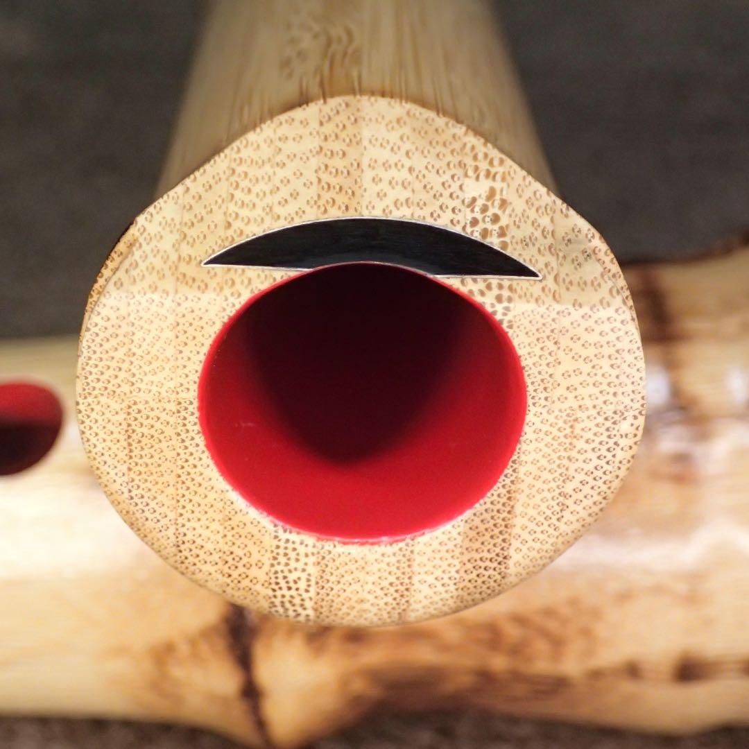 尺八 高級合竹曲管 蝴蝶 １尺４寸管(F♯)