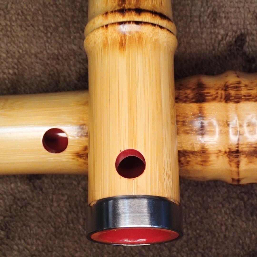 尺八 高級合竹曲管 蝴蝶 １尺４寸管(F♯)