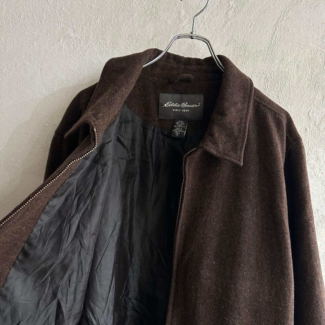 90S Eddie Bauer ジップアップ ハーフコート エディーバウアー