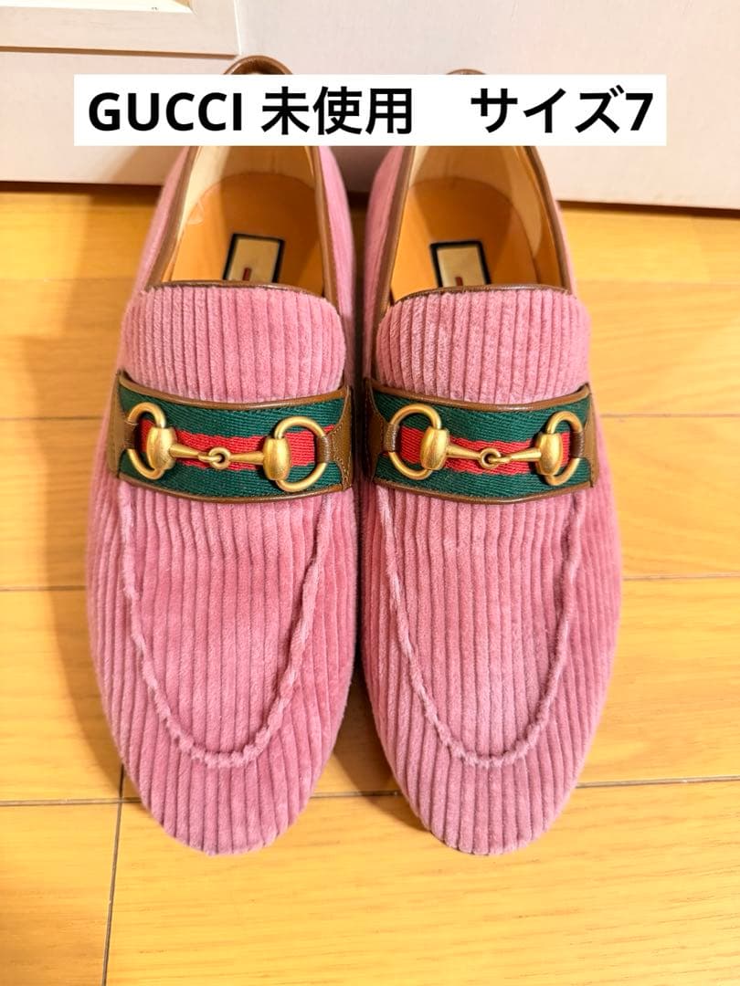ま*や様 未使用新品 GUCCIホースビットローファー サイズ7