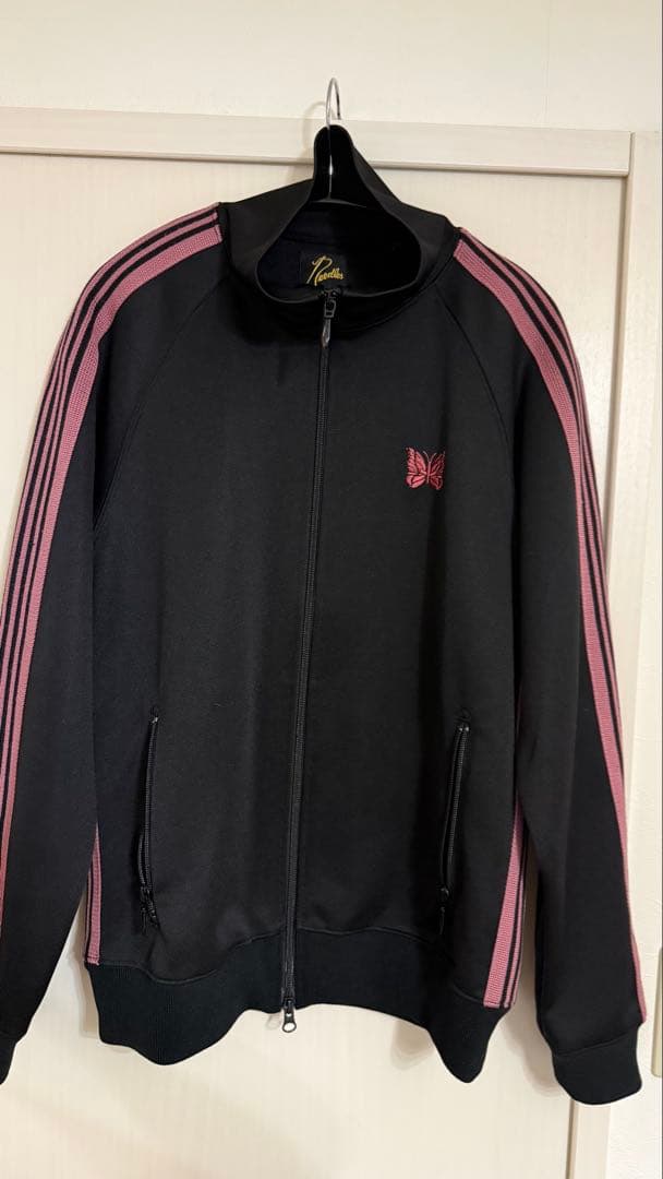 Needles黒 ピンクストライプ ジャージ