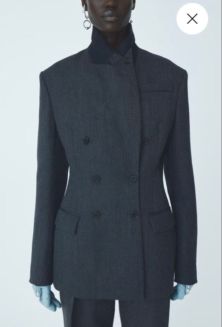  Studio 2025ダブルブレストウールブレザー テーラードジャケット