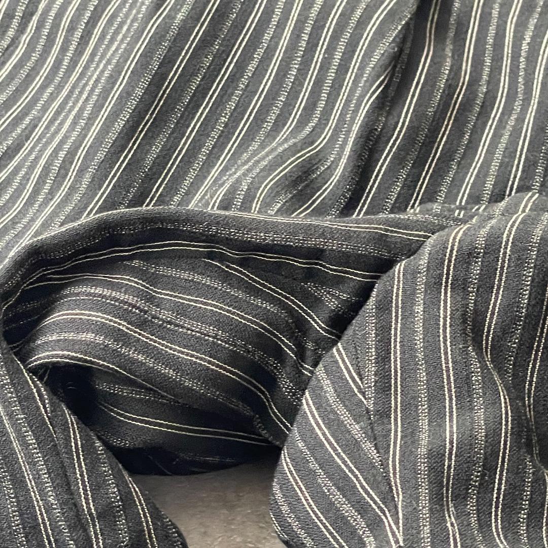 40-50s フレンチワーク ストライプ ブラック ファーマーズ W31