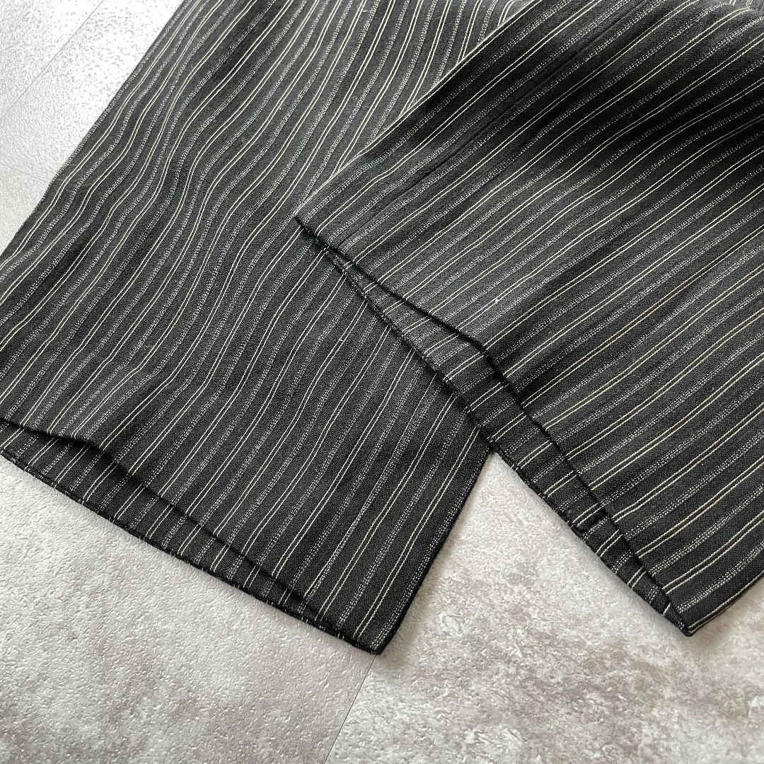 40-50s フレンチワーク ストライプ ブラック ファーマーズ W31