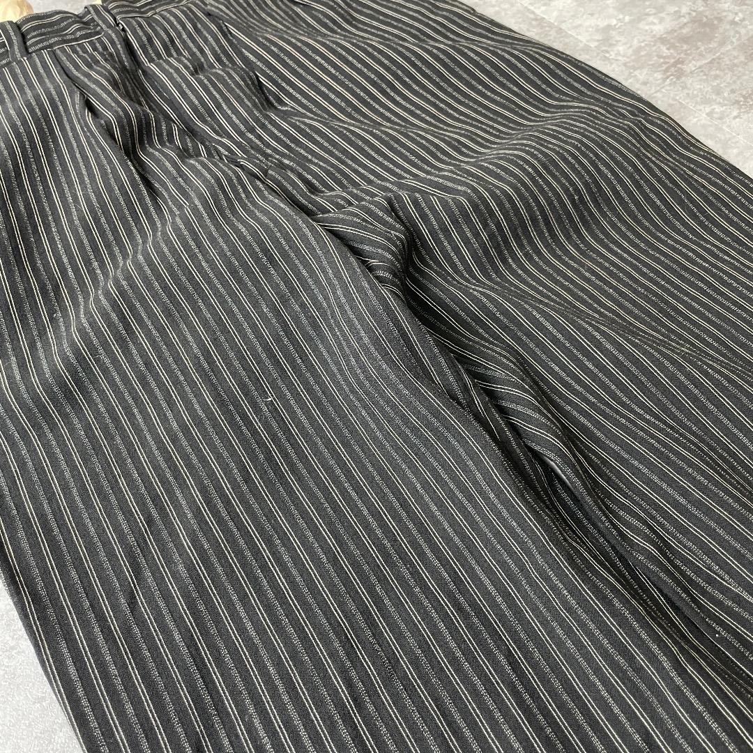 40-50s フレンチワーク ストライプ ブラック ファーマーズ W31