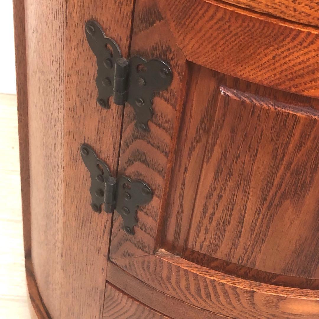 李朝家具　丸型テーブル　丸型チェスト　収納　小物入れ