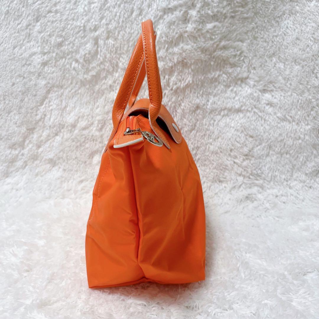 【春にピッタリ⭐︎】LONGCHAMP ロンシャントートオレンジ 極美品