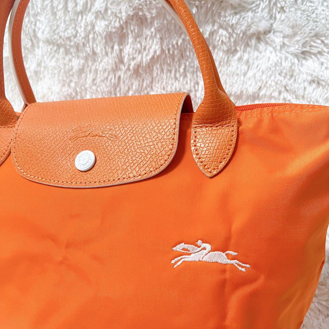 【春にピッタリ⭐︎】LONGCHAMP ロンシャントートオレンジ 極美品