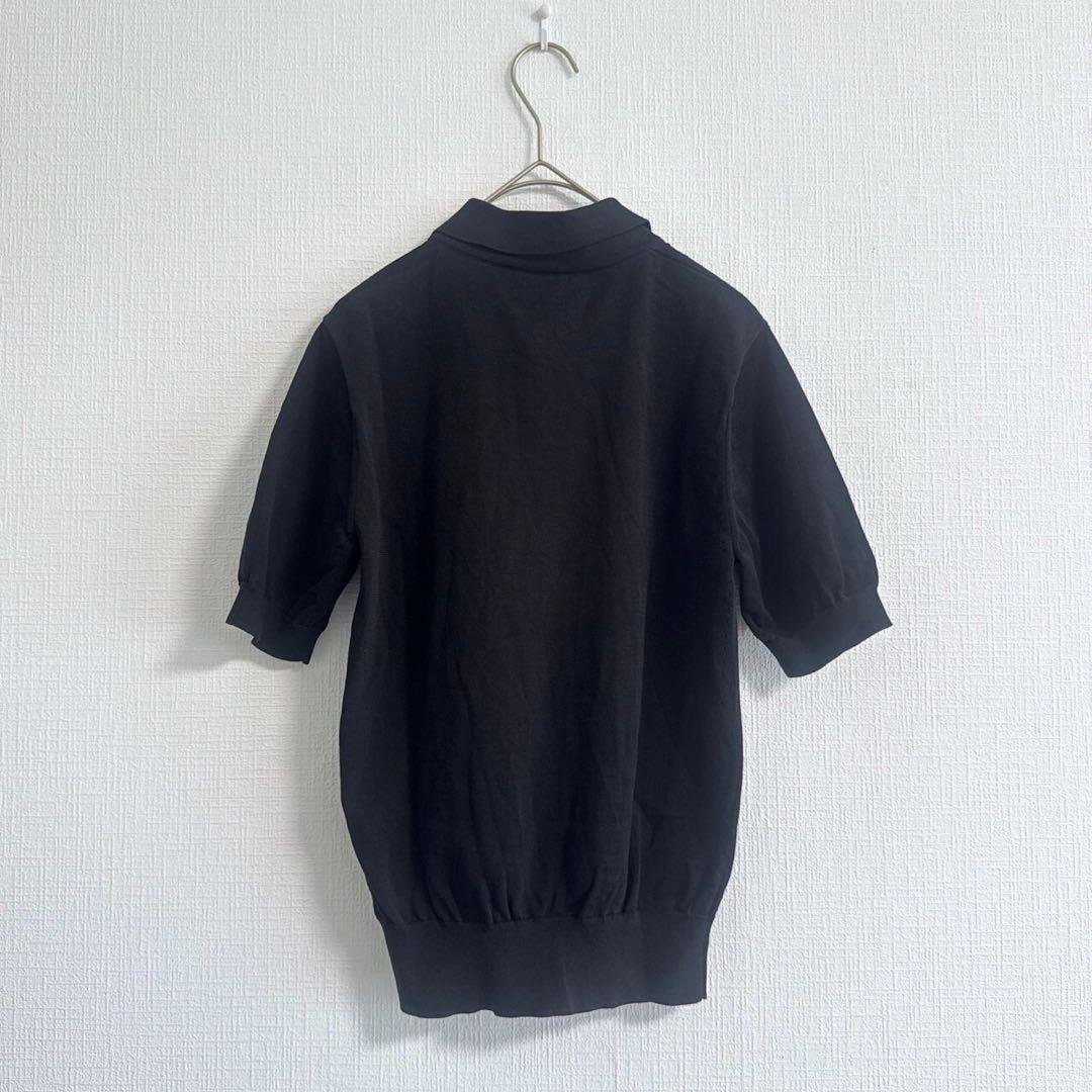 HYKE 25SS POLO SWEATER ガス糸ニットポロ ハイク