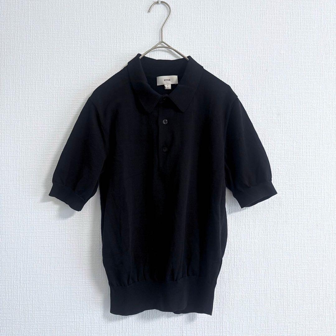 HYKE 25SS POLO SWEATER ガス糸ニットポロ ハイク