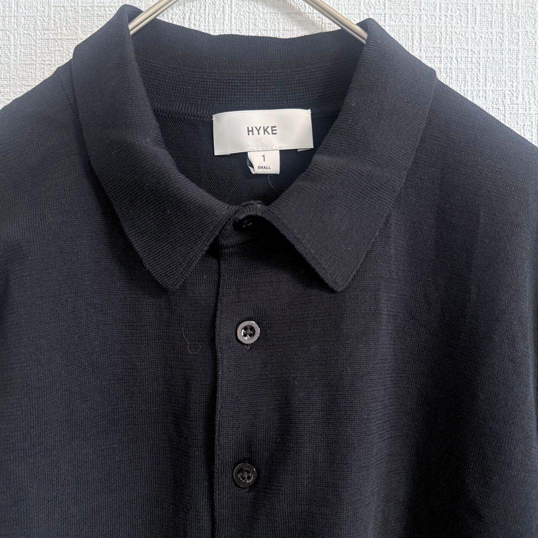 HYKE 25SS POLO SWEATER ガス糸ニットポロ ハイク