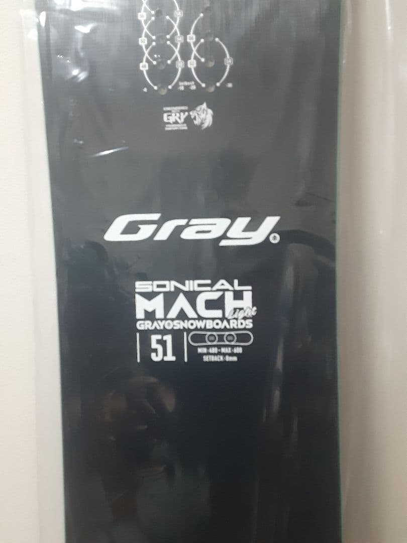 25.26モデルGray Sonic Mach 51 スノーボード