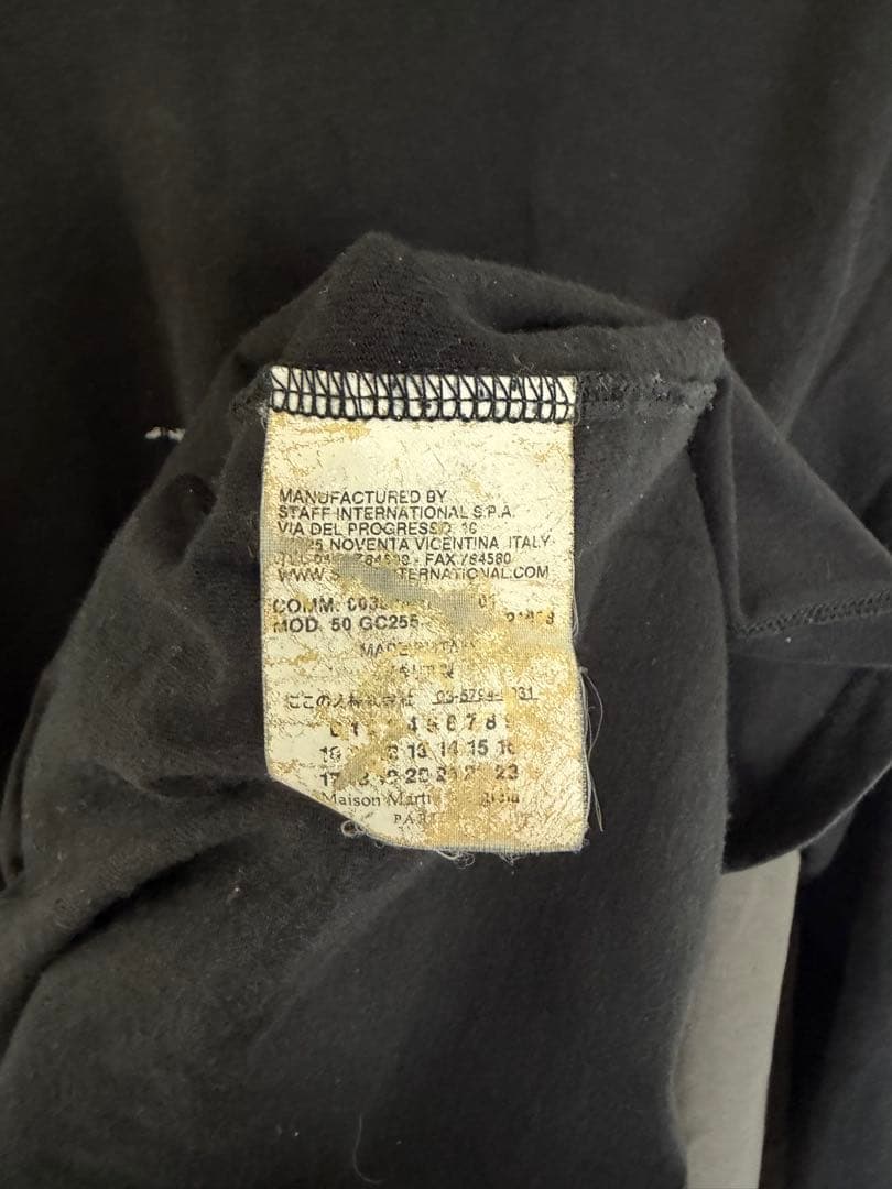 【希少】10ssマルジェラ \"Face Negative\" ロンT