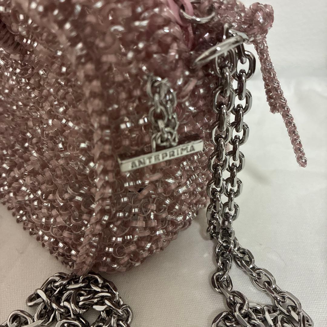 アンテプリマ ANTEPRIMA ボクシー　スモール　ワイヤーバッグ　ピンク