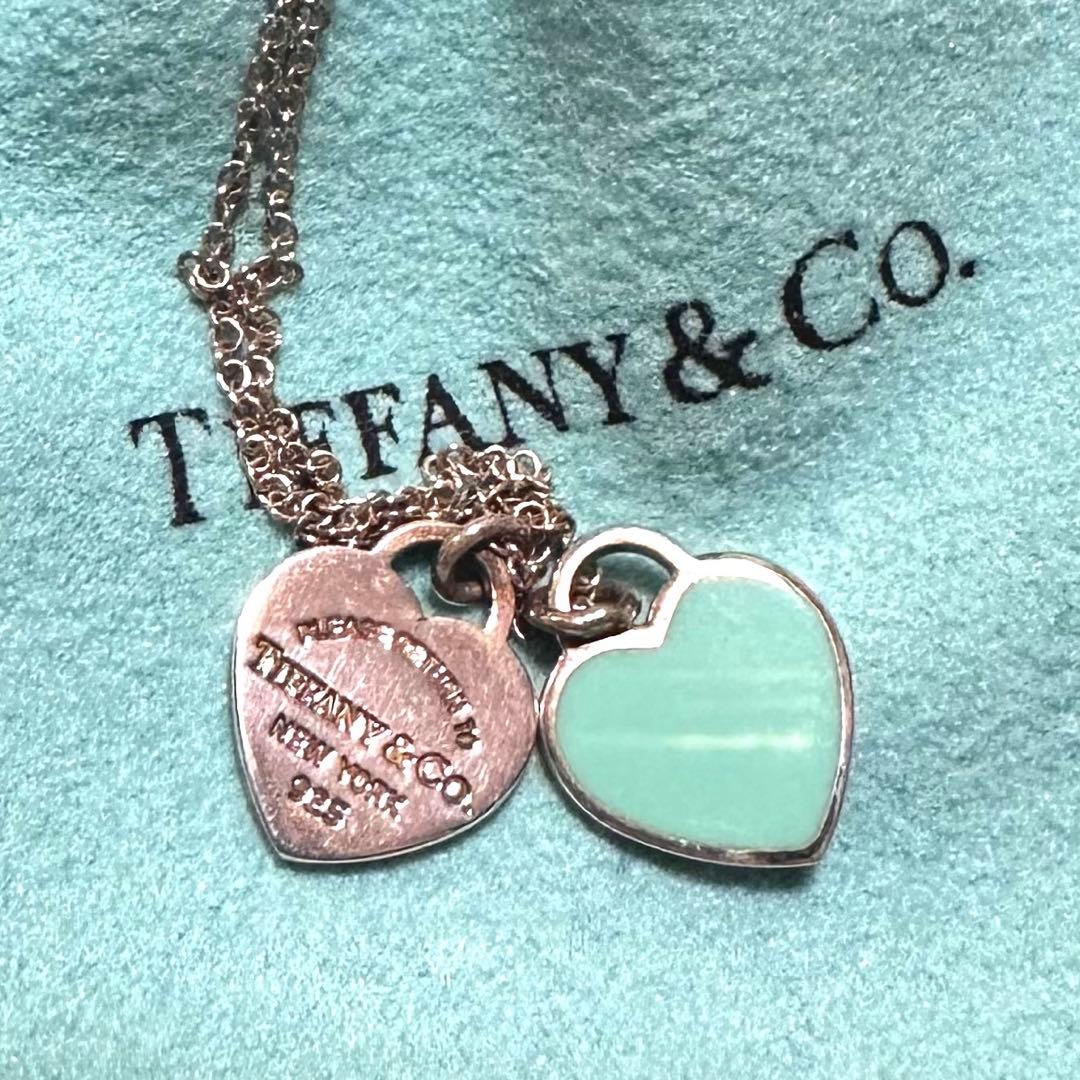 【美品】TIFFANY&Co. ティファニーリターントゥ ダブルハートSV925