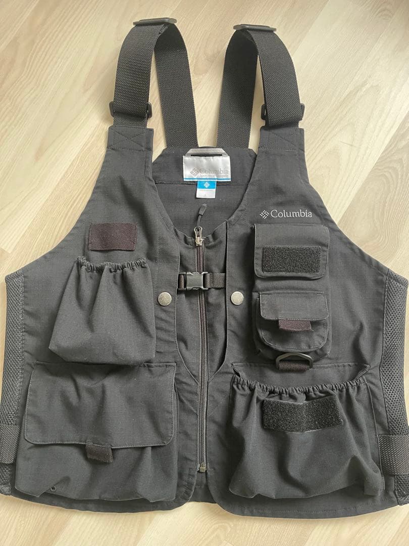Columbia コロンビア　グリーンパインズベスト　フィッシングベスト　L