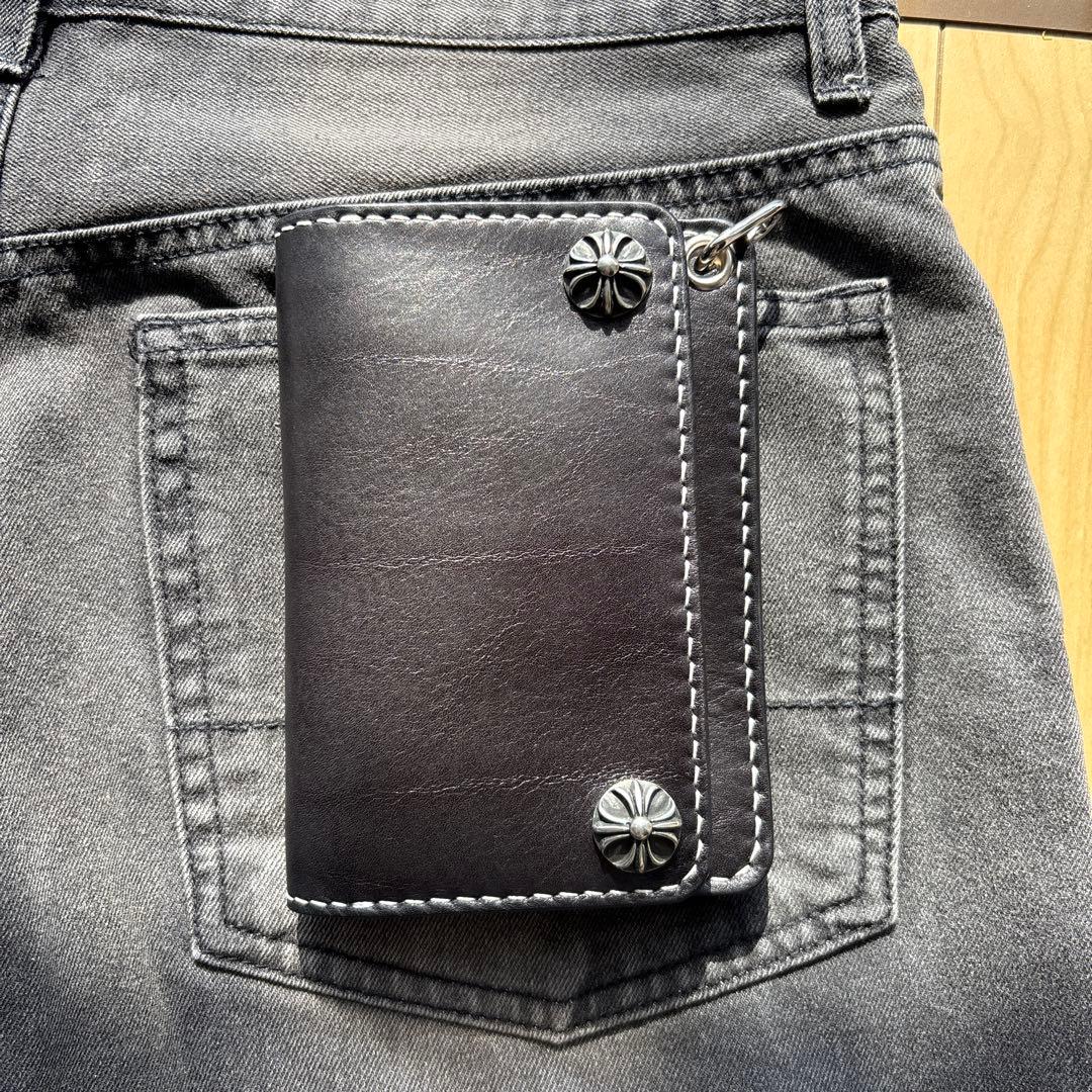 トラッカーウォレット　ショート　コンチョ　かつん　大特価セール適用
