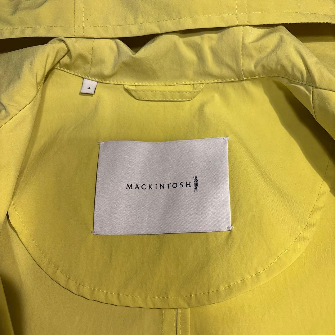 美品Macintosh イエロー　スプリングコート