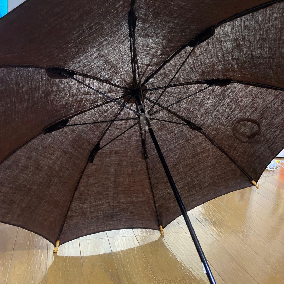 ツタエノヒガサ（長傘）麻：柿渋×泥染