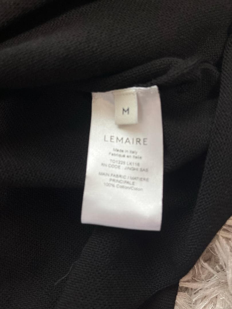 LEMAIRE ポロシャツ メンズ ブラック サイズM