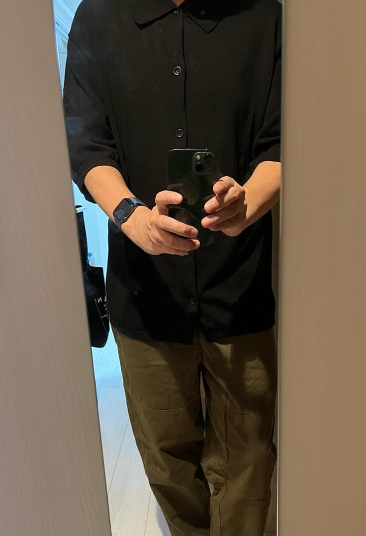 LEMAIRE ポロシャツ メンズ ブラック サイズM