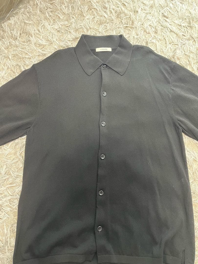 LEMAIRE ポロシャツ メンズ ブラック サイズM