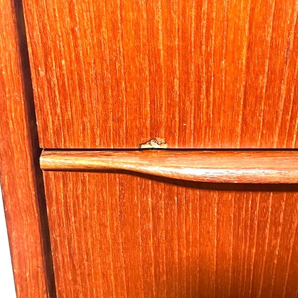 北欧ビンテージ　４段チェスト　ローチェスト　サイドボード　チーク材