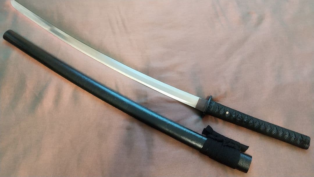 【直刃紋様】模造刀 小鍔 刀剣 大刀 模擬刀 拵え刀 katana sword