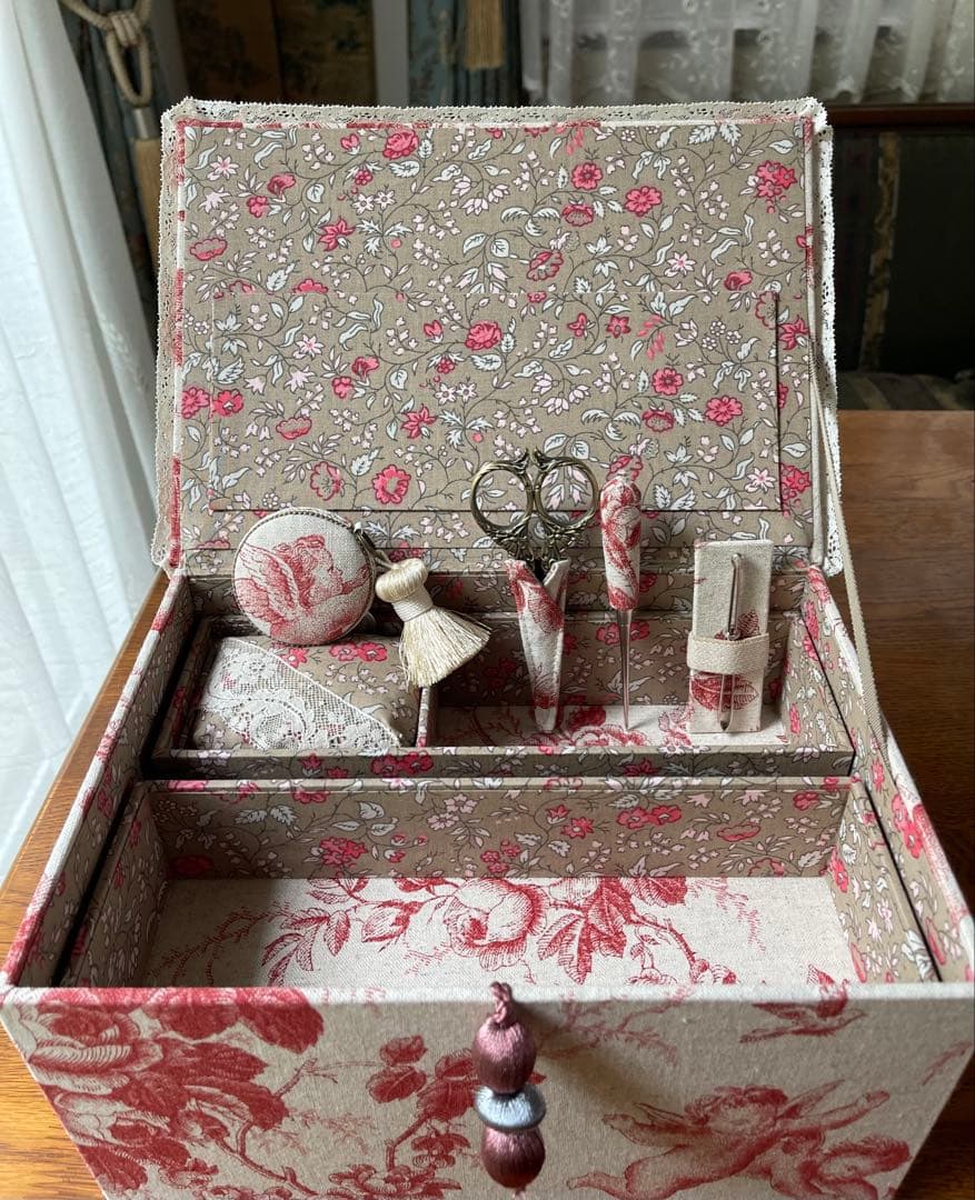 カルトナージュ裁縫箱(大)