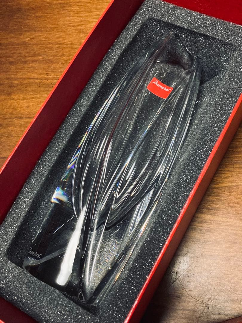 Baccarat バカラ クリスタル 花瓶 高さ約20cm
