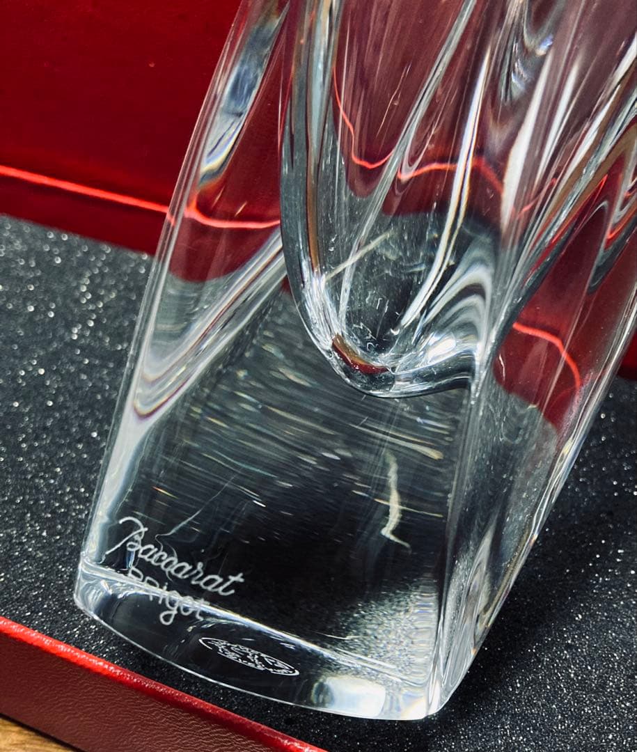 Baccarat バカラ クリスタル 花瓶 高さ約20cm