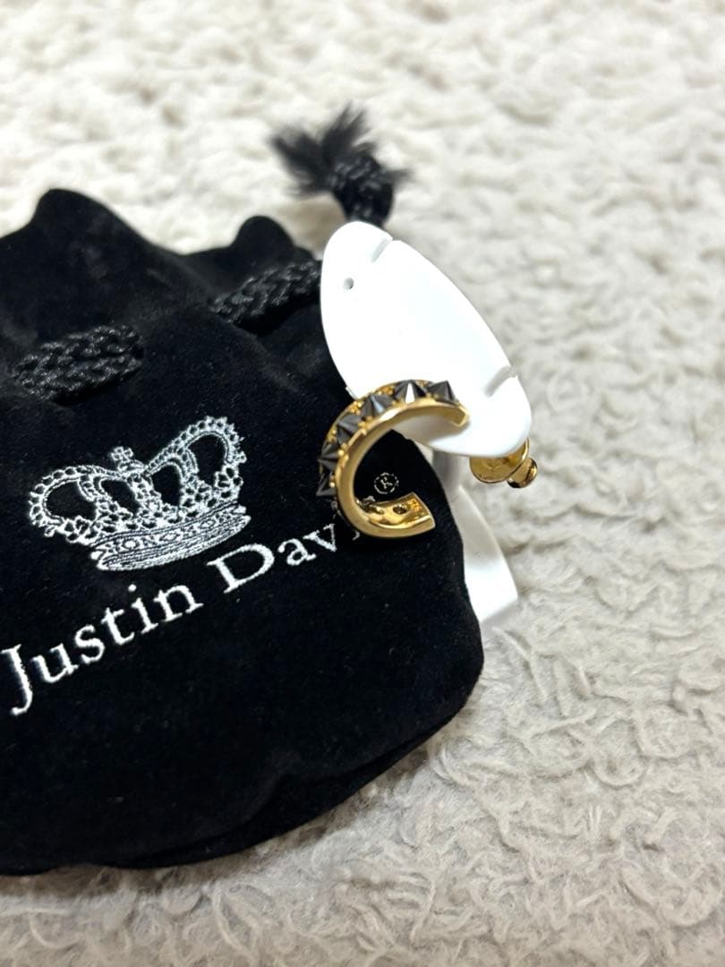 JUSTIN DAVIS HEAVEN'S PEAK ピアス　ゴールド　925