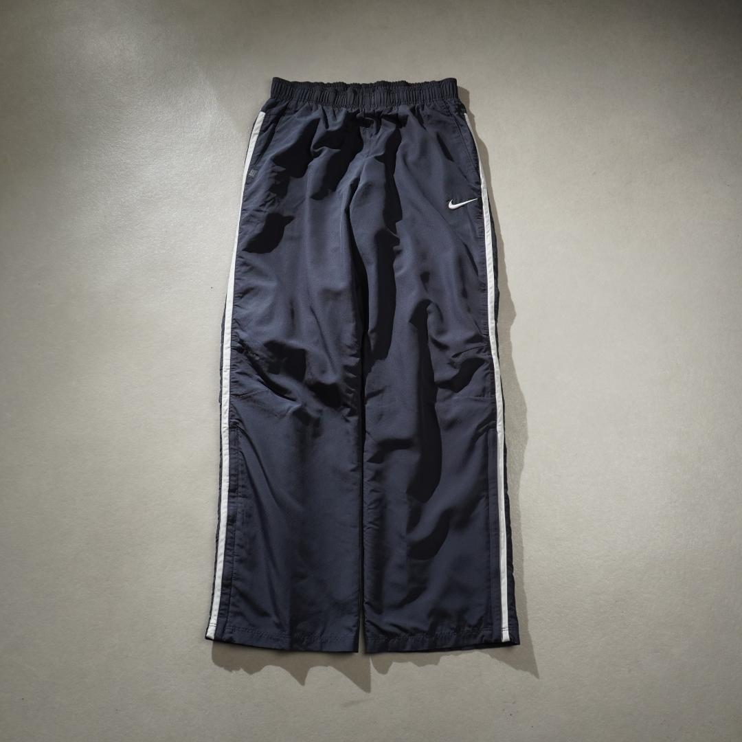 00s NIKE サイドライン ナイロントラックパンツ 裾ジップ/DZ165