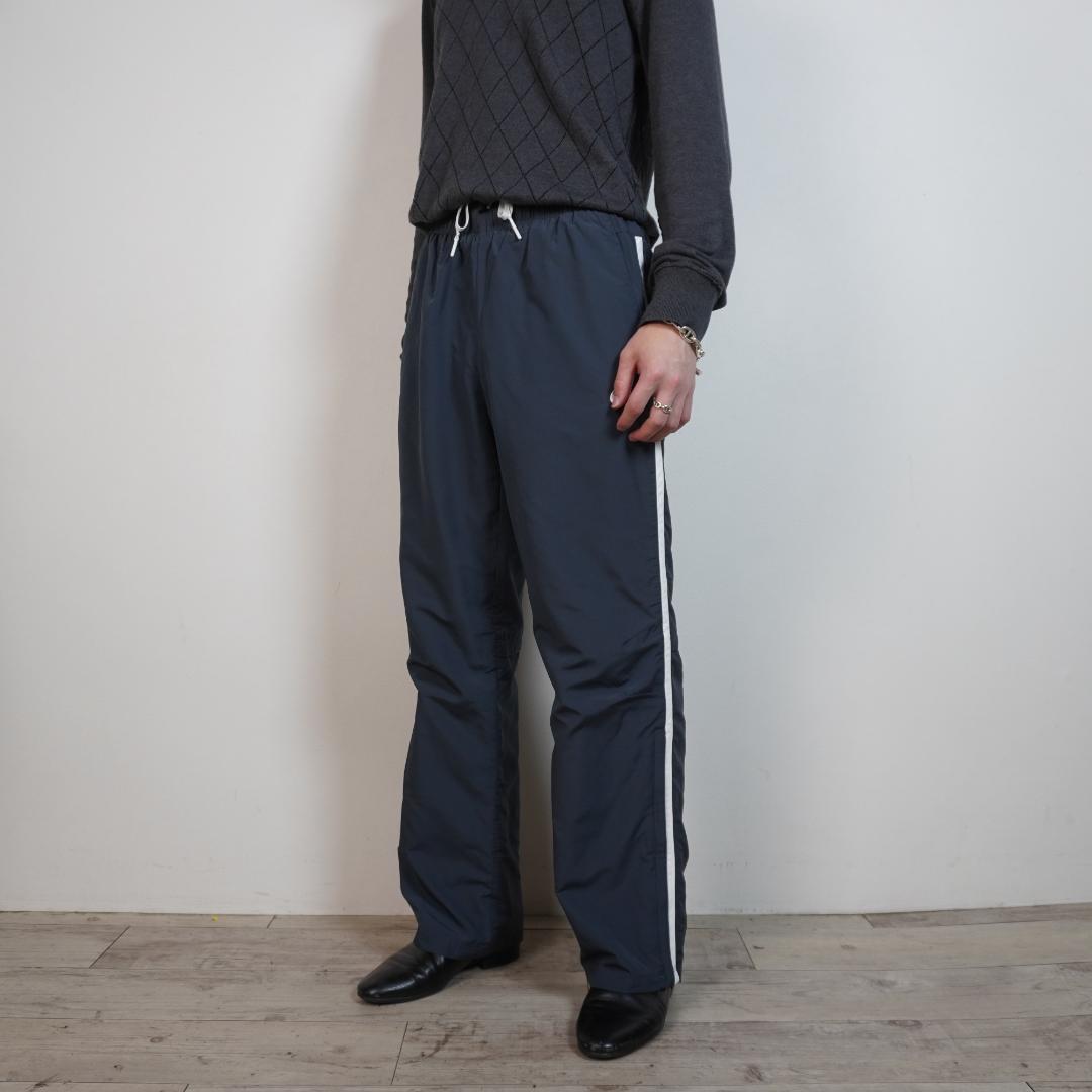 00s NIKE サイドライン ナイロントラックパンツ 裾ジップ/DZ165