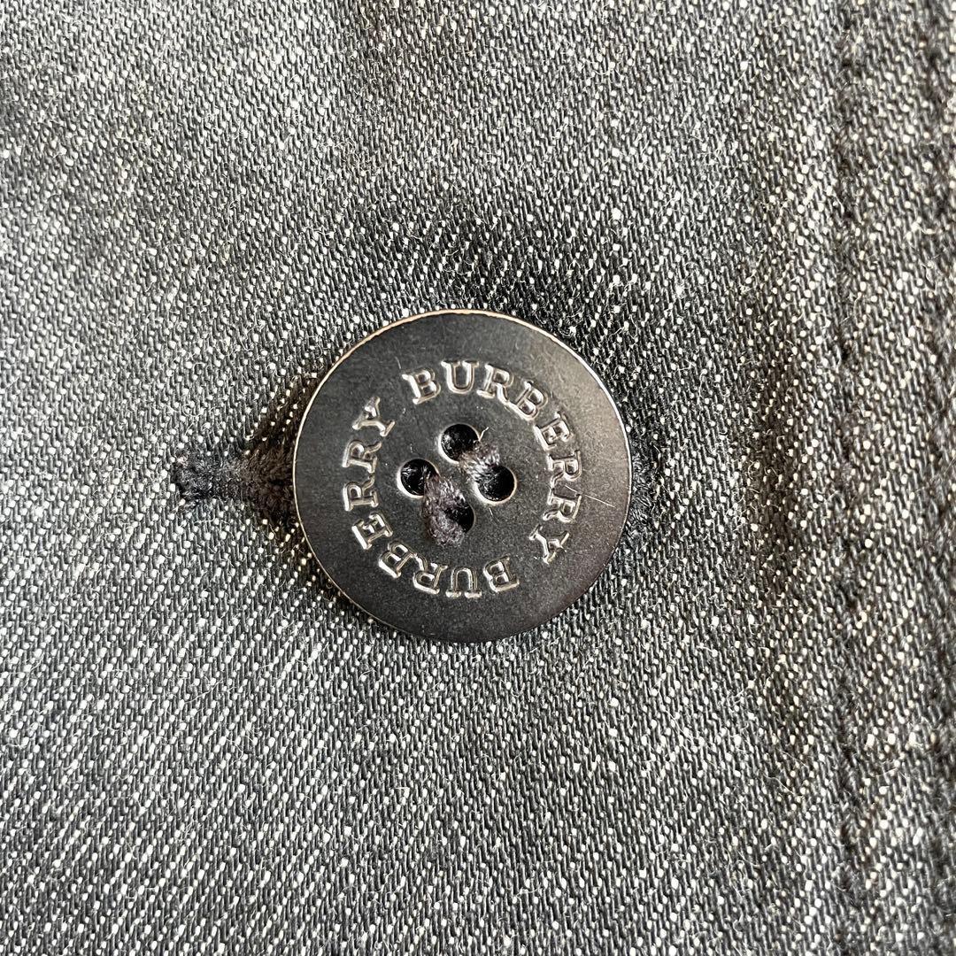 美品　バーバリーロンドン　デニム　ステンカラーコート　ライナー　ノバチェック　L