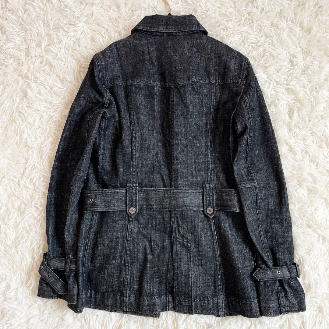 美品　バーバリーロンドン　デニム　ステンカラーコート　ライナー　ノバチェック　L