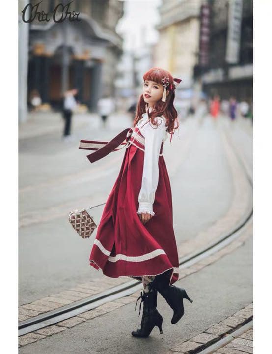 +starronron様+  和風ロリータ+愛と死+  赤いjsk+アクセサリー