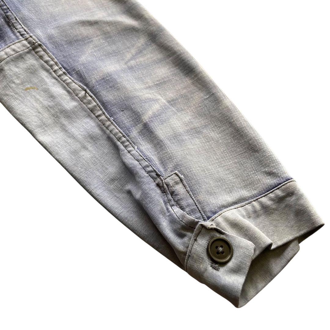 40〜50s フレンチ ヴィンテージ カバーオール モールスキンジャケット ボロ