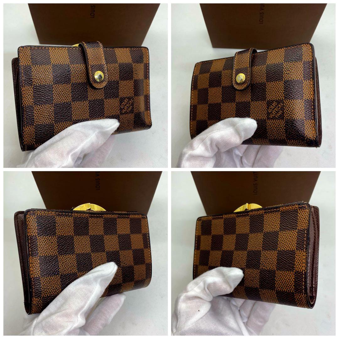 ❤️新品に近い❤️定価の半額以下‼️LV❤️ダミエ❤️がま口❤️折り財布❤️ユニセックス