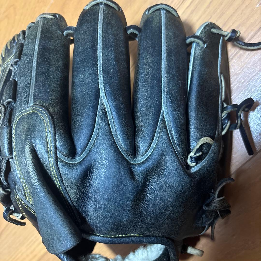 Mizuno 軟式グローブ 黒 レザー