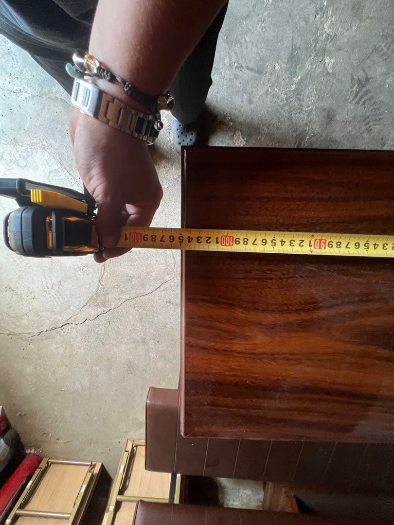 木製キャビネット ダークブラウン