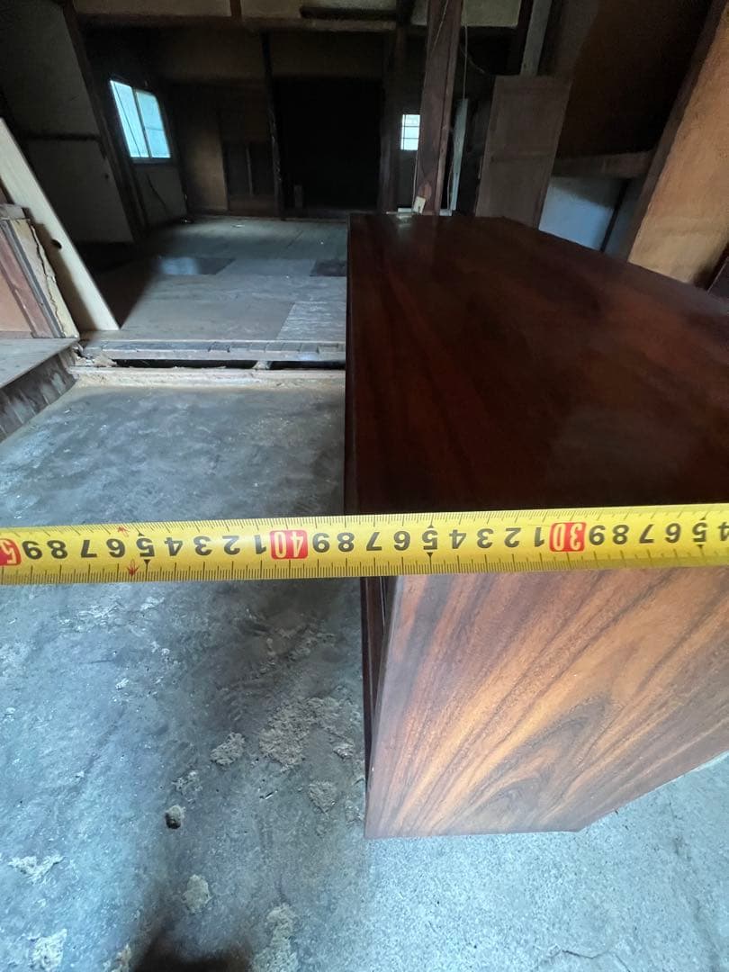 木製キャビネット ダークブラウン