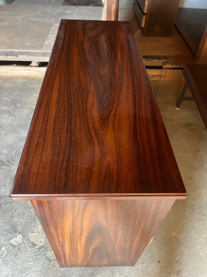 木製キャビネット ダークブラウン