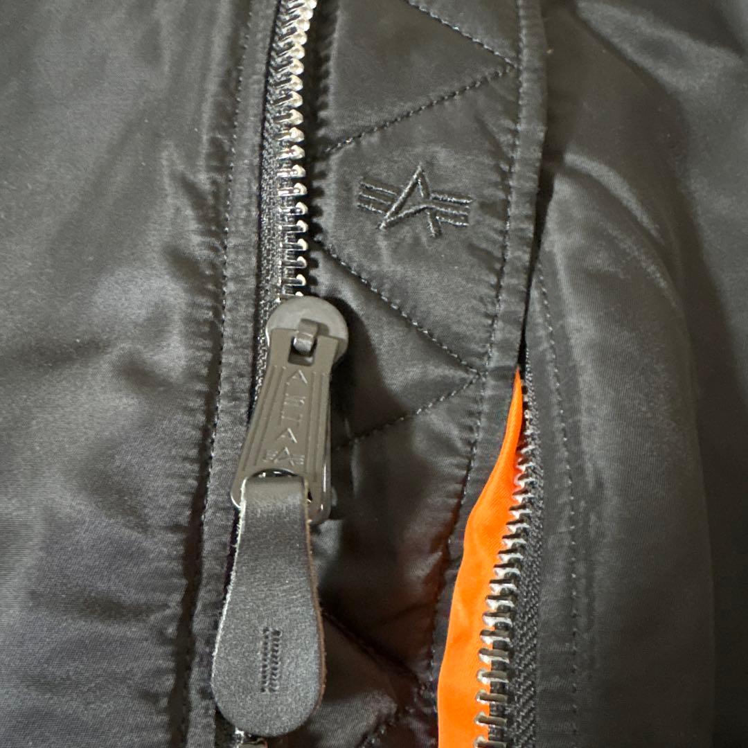 ALPHA INDUSTRIES MA-1 フライトジャケット Lブラック 美品