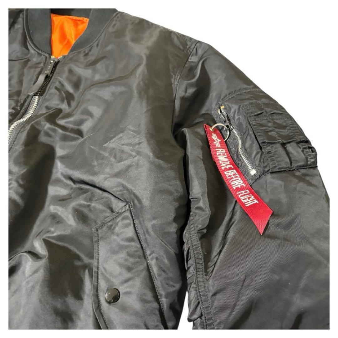 ALPHA INDUSTRIES MA-1 フライトジャケット Lブラック 美品